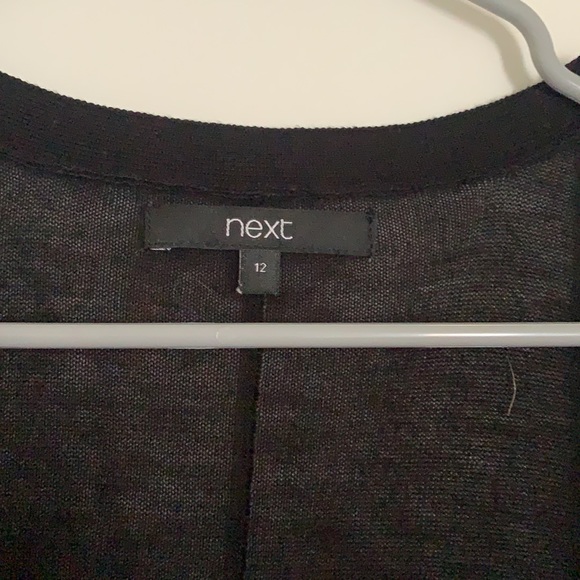 Black Open-Front Cardigan - Picture 2 of 4